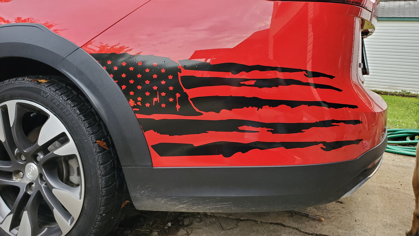 Distressed Fender Flag Wrap