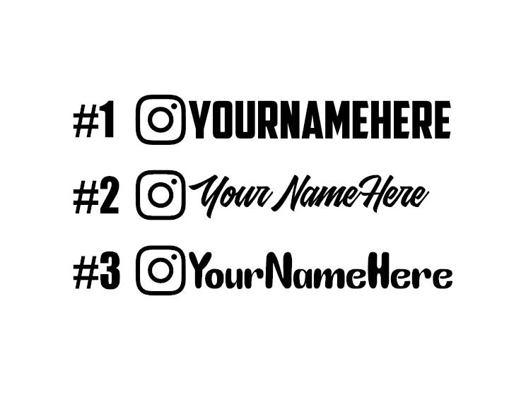 Custom Instagram Handle