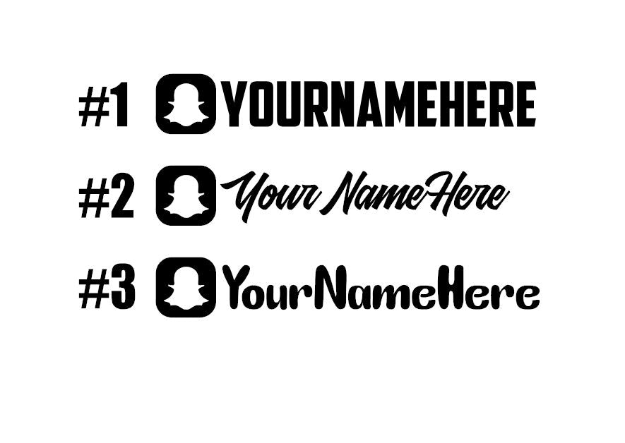 Custom Snapchat Handle – Metrix Designs